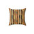 Earthy Tones Striped Pattern Pillow