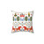 Scandinavian Style Christmas Pillow in Red and Green Colors