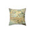 Antique Fairyland Map Throw Pillow