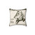 Cottage-style decorative pillow with bird and animal designs