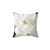 Elegant white orchid decorative pillow