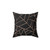 Black and Rose Gold Geometric Pillow