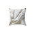 Luxury Liquid Marble Pillow in Pearl and Gold