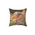 Vintage Autumn Cornucopia Throw Pillow