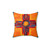 Vibrant Zia Symbol Decorative Pillow