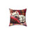 Westie dog sleeping on a tartan pattern pillow