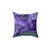 Purple modern marble pattern art decorative throw pillow