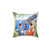 Amalfi Coast Watercolor Pillow