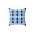 Blue Argyle Pattern Pillow