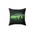 Lime Green Cartoon Car Pillow