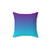Ombre Turquoise and Purple Decorative Throw Pillow