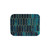 Deep Teal and Blue Gold Pattern Sherpa Blanket