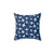 Blue and White Aeroplane Silhouette Pattern Pillow