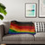 Inclusive Rainbow Pride Sherpa Blanket