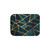 Midnight Green Gold Geometric Sherpa Blanket