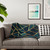 Midnight Green Gold Geometric Sherpa Blanket