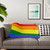 Gay Pride Rainbow Flag Sherpa Blanket