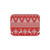 Red Christmas Knit Sherpa Blanket