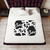 Black and White Cowhide Sherpa Blanket