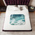 Blue Ocean Waves Sherpa Blanket
