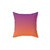 Vibrant Gradient Orange and Purple Throw Pillow