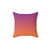Vibrant Gradient Orange and Purple Throw Pillow