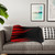 Red and Black Striped Sherpa Blanket