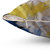 Abstract Decorative Pillow in Blue, Yellow, and White
