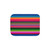 Colorful striped Sherpa blanket in Mexican fiesta style