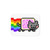 Nyan Cat Rainbow Sherpa Blanket