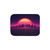 Retro Vaporwave City Skyline Sherpa Blanket