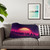 Retro Vaporwave City Skyline Sherpa Blanket
