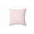 Coral Leopard Print Decorative Throw Pillow