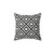 Aztec White and Black Decorative Throw Pillow