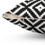 Aztec White and Black Decorative Throw Pillow