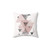 Abstract Geometric Pillow in Blush Pink and Grey
