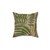 Vintage Botanical Fern Leaves Pillow