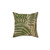 Vintage Botanical Fern Leaves Pillow