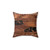 Dark Faux Copper Glamour Decorative Pillow