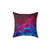 Colorful Abstract Ombre Waves Painting Pillow