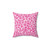 Pink Leopard Print Pillow - Cheetah Pattern Home Decor