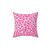 Pink Leopard Print Pillow - Cheetah Pattern Home Decor