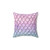 Unicorn mermaid scales glam decorative pillow