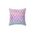 Unicorn mermaid scales glam decorative pillow