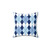 Blue Argyle Pattern Pillow