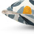 Indigo and Mustard Botanical Throw Pillow