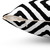 Black and White Geometric Diamonds Pattern Pillow