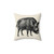 Vintage Wild Boar Decorative Pillow