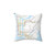 New York City Subway Map Decorative Throw Pillow