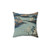 Vintage Japanese Landscape Art Pillow
